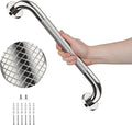 Anti Slip Shower Grab Bar 20 Inch, YuanDe Chrome Stainless Steel Bath Grab Bar, Knurled Bathroom Safety Rail, Shower Handrail Support, Handicap Elderly Balance Assist Handles