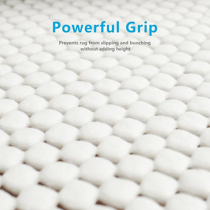 Non Slip Area Rug Pads Non Skid Rug Gripper 2x3 Feet Extra Thick Pad Anti-Slip Carpet Rug Mats for Hardwood Surface Floors, Keep Rugs Safe and in Place (2 x 3 Ft)