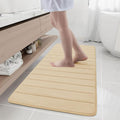 Buganda Memory Foam Bath Mat, 55" x 24", Ultra Soft and Non-Slip Bathroom Rugs, Water Absorbent and Machine Washable Bath Rug Runner for Bathroom, Shower, and Tub, Gold