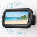 Lamicall Shower Phone Case Holder Waterproof - Bigger Size for More Phone(4"-7"), Shower Bathroom Bathtub Wall Mount Stand, Cellphone Accessories Gift for iPhone 17 Pro Max, S25 Ultra