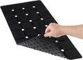 Bathtub Mat 15" x 28" – Non-Slip Foldable Tub Mat with Strong Suction Cups & Large Drain Holes, Durable & Eco-Friendly, for Smooth Surfaces, Ideal for Seniors, Adults, Black