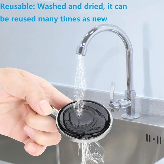 TESOT Suction Cup Shower Caddy, Shower Shelf Soap Dish with Hooks for Razor, Sponge, Rust Proof 304 Stainless Steel, Black