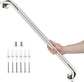 Chrome Bathroom Grab Bars 32 Inch, iHansee Anti Slip Grab Bar w/Knurled Grip, Stainless Steel Safety Handle for Bathtub, Wall Mounted Balance Support Handrail, Handicap Shower Bars for Senior Elderly