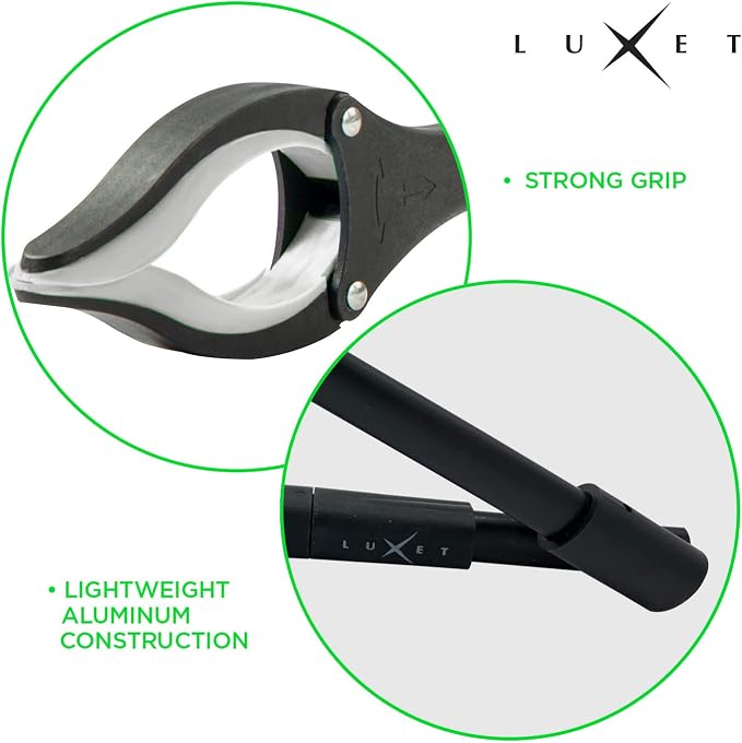 Grabber Reacher Tool 19 Inch Long, Foldable Pick Up Stick - Strong Grip Magnetic Tip - Heavy Duty Trash Picker Claw Reacher Grabber Tool Elderly Wheelchair Mobility Aid (Gray)