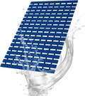 Bath Mat Non Slip Shower Mat Bathtub with Drain Holes and Heavy Duty Rubber No Suction Cups Sturdy Shower Stall Tub Mat for Bathroom, Shower Floor, Pool, SPA, (Blue, 17"x26")