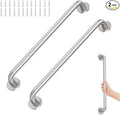 2 Pack 24 inch Grab Bars for Shower 1.25 inch ADA Safety Grab Bars for Bathroom 500 lbs Support 304 Stainless Steel Shower Handle Brushed Nickel