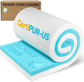 Memory Foam Upholstery, CertiPUR-US Certified 2.5 Lb Density Memory Foam and High Density Sponge 72"L×24"W×3"Thick Support Focused for Back Discomfort Long Sitting Guest Beds