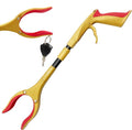 Grabber Reacher Tool - Latest Version Luxet 19 Inch Gold&Black, Foldable Pick Up Stick - Strong Grip Magnetic Tip - Heavy Duty Trash Picker Claw Reacher Grabber Tool Elderly Wheelchair Mobility Aid