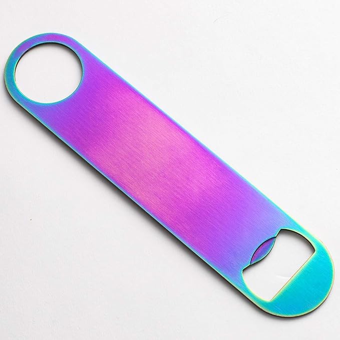 YFS 7" Heavy Duty Stainless Steel Flat Bottle Opener, Simple and Effective Beer Openers