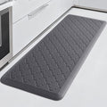 TranquilRelax 4/5 Inch Thick Anti-Fatigue Kitchen Mat Water Resistant Non-Slip Kitchen Floor Mat Ergonomic Comfort Standing Mat for Home Kitchen Office Laundry 17.3"x 47" Grey