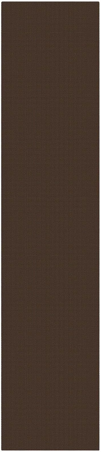 KOZYFLY Cotton 2.5'x12' Runners Rugs for Hallway, Long Washable Runner Rug, Woven Non Slip Kitchen Runner, Braided Entryway Rug, Floor Carpet for Entry, Aisle, Hall, Brown/Dark Brown