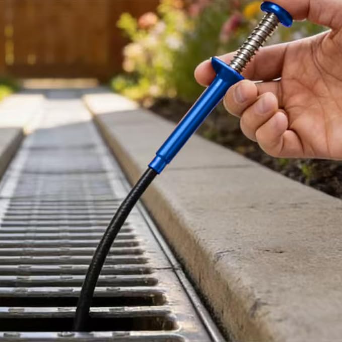Grabber Reacher Tool, Flexible Magnetic Pickup Tool with 4-Claw Gripper & Spring-Loaded Handle, Pickup for Bathroom, Engine Bay, Kitchen & Sewers (24 inch) (Blue Magnetic Pickup Tool)