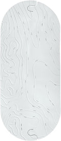 Boon GRIFFLE Textured Non Slip Baby Bath Tub Mat with Hanging Hook and Drain Holes, Gray