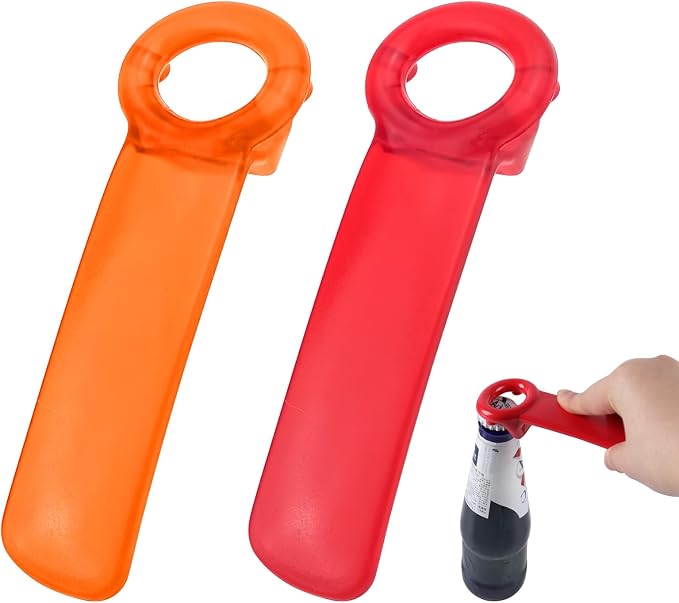 2 PACK Jar Opener Jar Key Great for Kids and Arthritis and Carpal Tunnel Sufferers Easy Grip Jar Lid Opener Plastic Jar