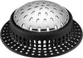 Aluvor Bathtub Drain Hair Catcher Shower Drain Cover Sink Drain Protector for Pop-Up & Regular Drains, Black