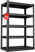 Set of 10, 71"H Garage Shelving-2050LBS 5 Tier Storage Shelves,Adjustable Heavy Duty Metal Shelving Unit and Storage Large Rack,Utility Steel Shelf For Shop Warehouse Industrial Pantry 71"x35"x16"