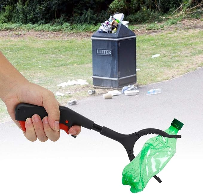 Denkerm Heavy Duty Claw Trash Garbage Picker, Grabber Reacher Tool, Practical for Gripping Variouse Shapes Objects Picking up Trash Pests Trash, default