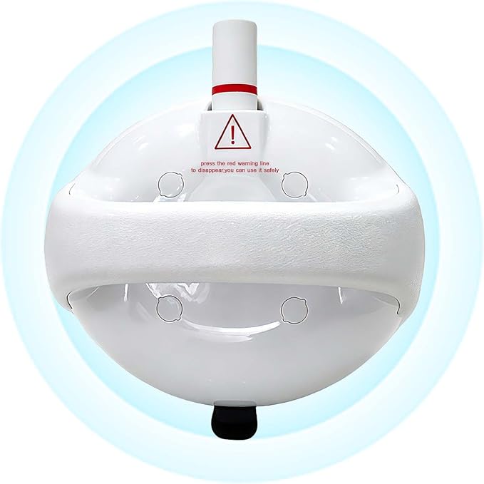 Grab Bars for Bathtubs and Showers, Unique Safety Desigh Shower Handles for Elderly, 5 Inches Powerful Suction Cup, Maximum Load Capacity 418 Pounds, Bathroom Grab Bar for Seniors, White, 1 Pack