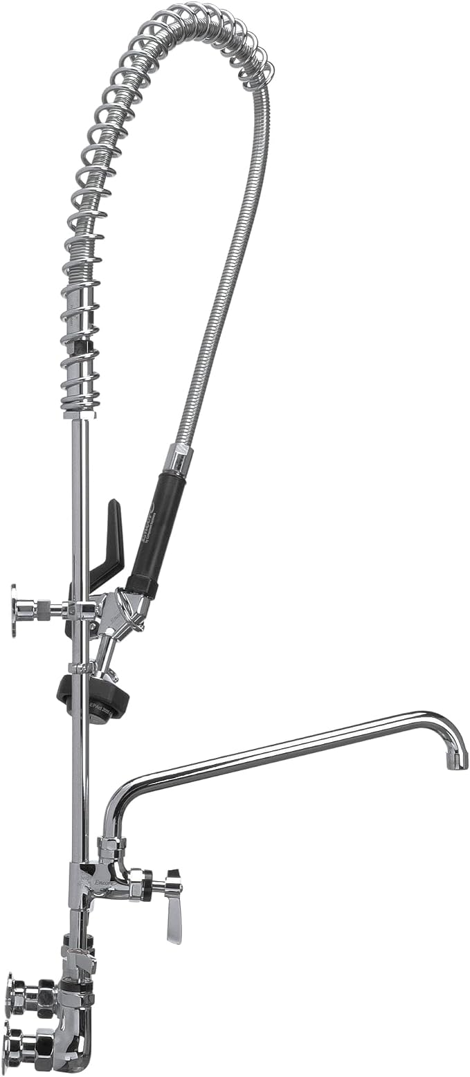Encore 8" OC Wall Mount Pre-Rinse Assembly with 1.05 gpm PowerPulse Utility Spray and 14" Add-On Faucet
