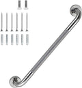 24 Inch Shower Grab Bar 1.25" Dia,Brushed Nickel Anti Slip Bathroom Grab Bar, 304 Stainless Steel Knurled Handicap Grab Bars, Safety Support Handrail, Bath Shower Handle for Elderly Injury Senior