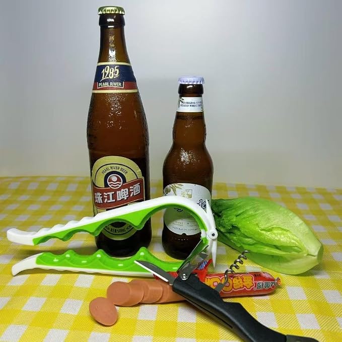 7-in-1 Multi-Function Bottle Opener, Kitchen Can Opener with Corkscrew, Jar Opener Bottle Opener and Can Opener for Weak hands, Seniors with Arthritis and Anyone with Low Strength