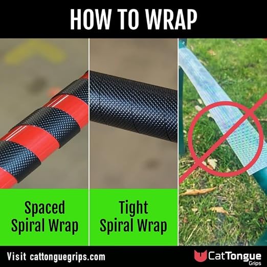 CATTONGUE GRIPS Non-Abrasive Grip Tape Roll - 2” Wide Heavy-Duty, Waterproof Anti-Slip Tape for Bathtubs, Stair Treads, Ramps & More - Indoor & Outdoor Non-Skid Solution (Glow, 10ft)