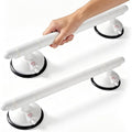18.5inch Upgrade Suction Shower Grab Bar, Portable Shower Handle Bar Suction Grip Bar Bathtub Handle with Strong Hold Suction Cup Fitting and Rapid Release for Bathroom 1PACK