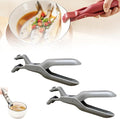 Multi-Purpose Anti-Scald Bowl Holder Clip for Kitchen, 2026 New Silicone Non-Slip Heat Insulation Anti-scald Clip, Multi-Function Anti-Scald Bowl Clip Hot Bowl Dish Plate Gripper Clips (Gray, 2PCS)