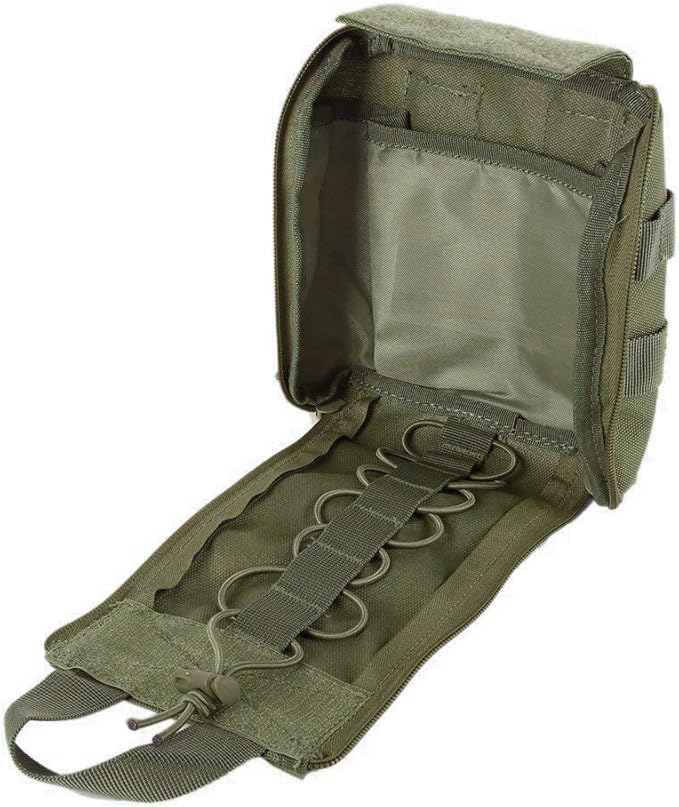 WYNEX First Aid EMT Bags, Tactical IFAK Medical Molle Pouch Military Utility Med Emergency EDC Pouches Outdoor Survival Kit Suit for Tactical Waist Belt Pack 1000 Nylon