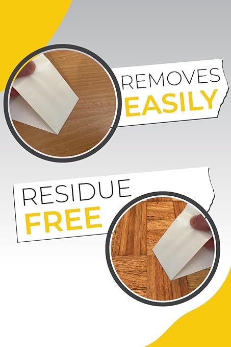 The Good Stuff Double Sided Carpet Tape [2"x10yd] - Heavy-Duty Rug Gripper Tape - Strong Non-Slip Rug Tape for carpet, hardwood floors, Vinyl, Area Rugs, Tiles, and Concrete - No Residue, Easy Removal