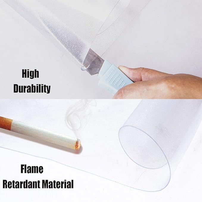 Office Chair Mat for Hardwood Floor, 36"x48" Clear Desk Chair Mat Easy Glide for Rolling Chair, Heavy Duty Vinyl Floor Protector Mat for Home or Office, Easy Clean and Flat Without Curling