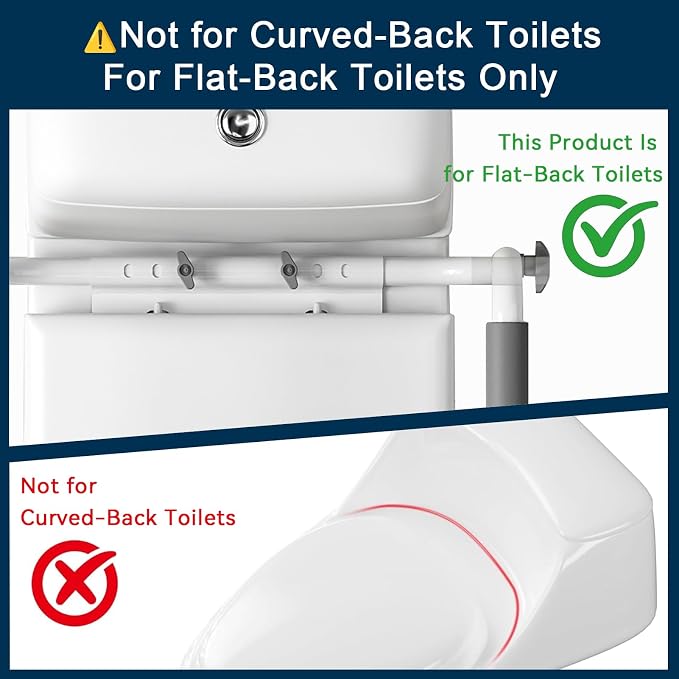 Loyoda Toilet Safety Rail, Adjustable Height & Width, 350 lbs for Seniors | Securely bolts to toilet seat holes for stability. Non-slip feet, Padded grip. Sturdy steel Frame. For mobility assistance.