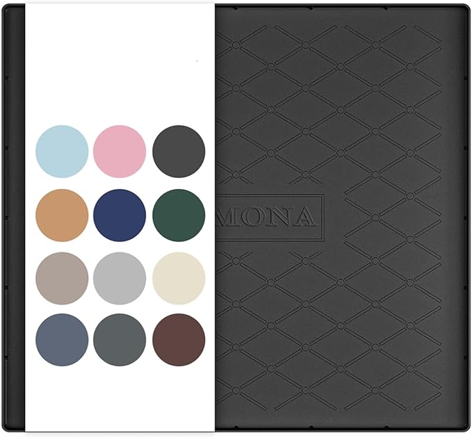 URMONA 22" x 19" Waterproof Silicone Mat in Multiple Sizes & Colors, Under Sink Mat for Kitchen & Bathroom, Pet Food Pad for Dogs & Cats, Kitchen Cabinet Liner, Multi-Purpose for Storage(Black)