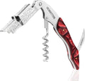 GOBETTER Wine Opener, Professional Corkscrews for Wine Bottles Cap Remover, Manual Wine Key for Home Use, Servers, Waiters Bartenders and Wine Lovers, Burgundy Resin