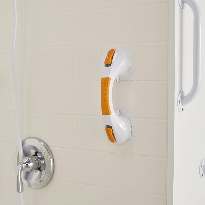 McKesson Grab Bar for Bath and Showers, Suction-Cup, Plastic, 12 in, 1 Count
