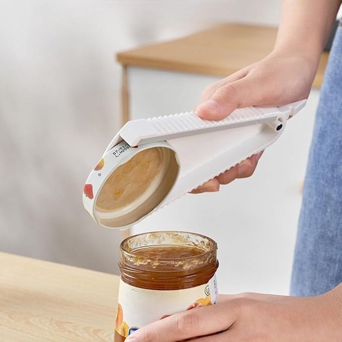 Adjustable Bottle Opener for Tight Lids, Multi-Function Lid Remover for Jars and Cans, Non-Slip Manual Jar Opener, Kitchen Tool for Stuck Lids, 7.64"x3.54"x0.79" (Mix 2pcs)