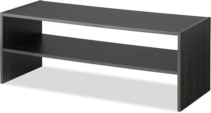 Whitmor Stackable 2-Tier Shoe Shelf, 31 inch, Espresso