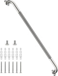 40 Inch Anti Slip Shower Grab Bar, Munzong Bathroom Grab Bar for Showers, Brushed Nickel Knurled Handicap Balance Bar,Safety Hand Rail Support Elderly Senior Assist Bath Handle