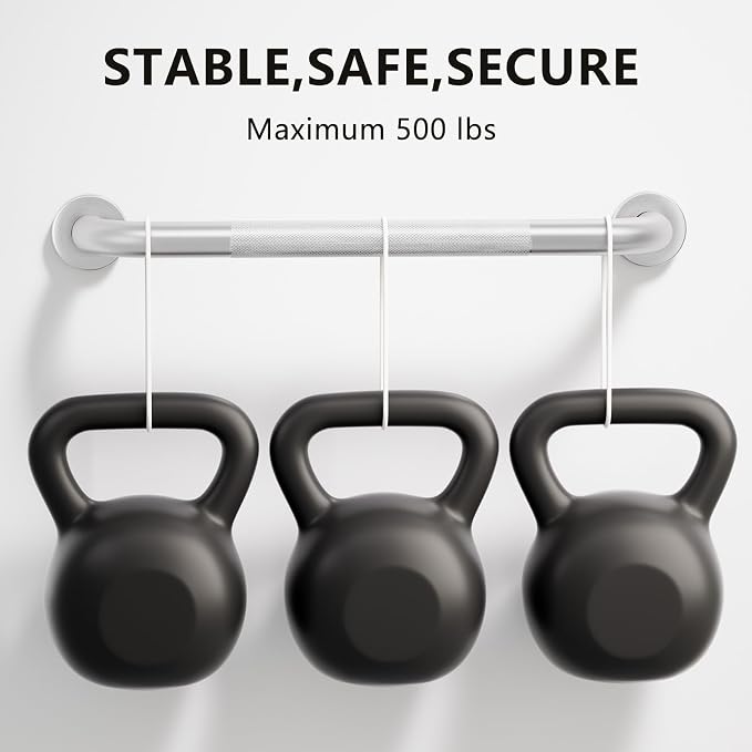 2 Pack Grab Bars for Bathtubs and Showers, NEWRAIN 16 Inch Stainless Steel Wall Bathroom Shower Handle, Anti Slip Brushed Nickel Safety Bars Toilet Handicap Elderly Senior Assist Bath Saft Hand Rail