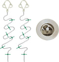 DrainWig Bathtub Drain Hair Catcher – Disposable Bathroom Hair Trap, Easy to Install in Bathtub Drain, Helps Prevent Clogs – As Seen on Shark Tank - Bathtub Accessories - Bathtub (2-Pack)