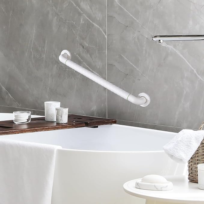 joyrain Shower Grab Bars for Seniors and Elderly-Wall Mounted Safety Rails for Bathroom Anti-Slip and Toilet Assistance Standing-Sturdy Grab Bars for Shower