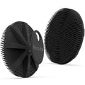 Silicone Body Scrubber, BEAUTAIL Shower Bath Scrubber, More Hygienic Than Traditional Loofah, Lather Nicely, Long Lasting, Gentle Exfoliating Brush for Women Men Baby Sensitive Skin, 1 Pack, Black