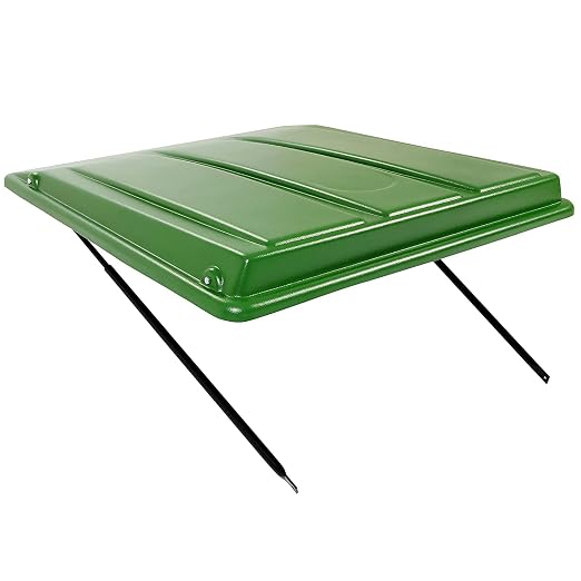 HECASA Green Tractor Canopy Compatible with John Deere Compact Utility Tractors with ROPS That are 34" Wide or Less Compatible with 1 1/2" x 3", 2" x 2" or 2" x 3" ROPS, 35" Wide X 40" Long