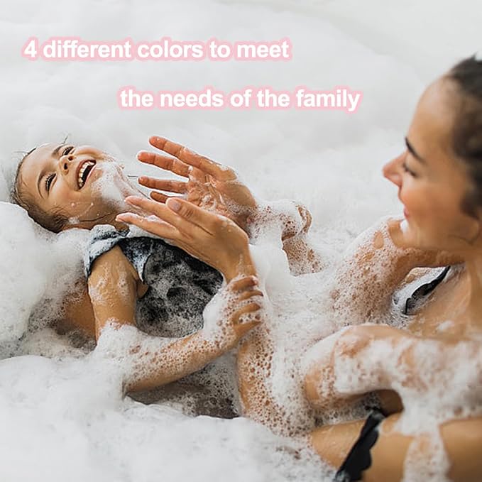 Loofah Sponge 4 Pack, 60G Soft Loofa Bath Sponges Luffa for Shower Women Men