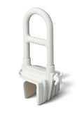 Medline Bilevel Bathtub Grab Bar with Clamp - Secure Bathroom Safety Rail for Elderly and Disabled - 1 Each