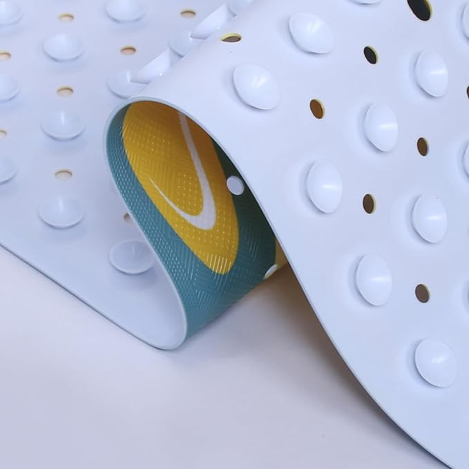 Sun Bathtub Mat Non Slip for Kids 40x16in Extra Long Anti Slip Bath Mat for Tub Abstract Art Bath Shower Mat with Large Drain Holes and Suction Cups Boho Sun Design Modern Minimalism Bathroom Decor