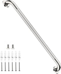 Polished Chrome Grab Bar 32 Inch, iHansee Anti-Slip Bathroom Grab Bar w/Knurled Grip, Stainless Steel Safety Handrail for Toilet Bathtub, Wall Mounted Shower Handle Handicap Bars for Senior Elderly