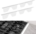 Stove Gap Covers Stainless Steel, 2 Pcs Stove Gap Filler for Counter Side Gap, Retractable Length 13.8" to 27.5"