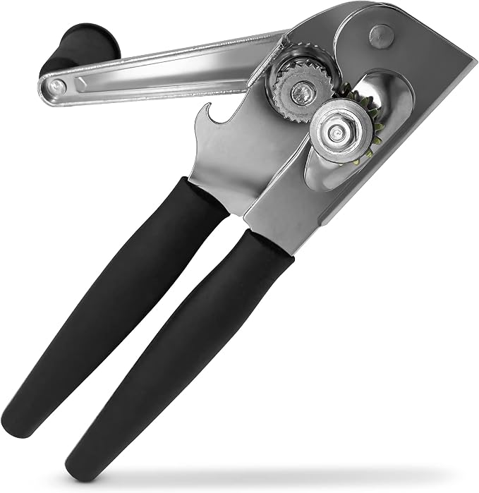 Commercial Can Opener Heavy Duty Manual Hand Crank for Large Cans | Hand Crank, Large Handheld for Big Cans, Swing Grip Design, Comfortable Easy Crank Handle