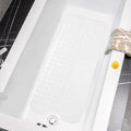 Wirhao Bathtub Mat Non Slip Shower Mat 39×16 Inches Bath Mat for Tub Machine Washable Tub Mat Large for Bathroom with Suction Cups and Drain Holes Clear
